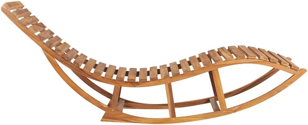 Teak Wood Cushioned Outdoor Patio Sun Lounger