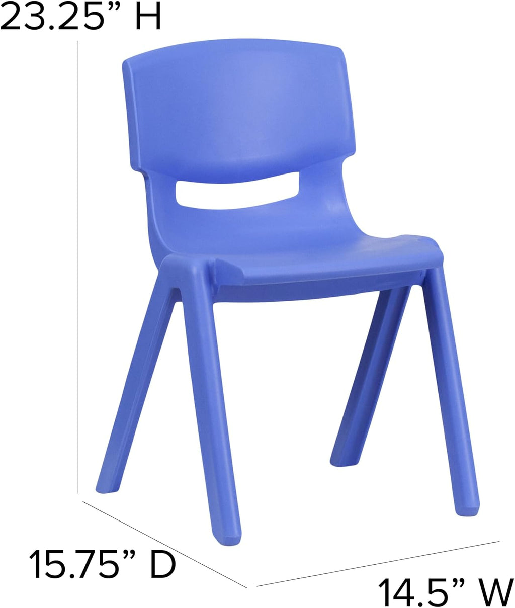 Plastic Stackable Student School Chairs 6‑Pack