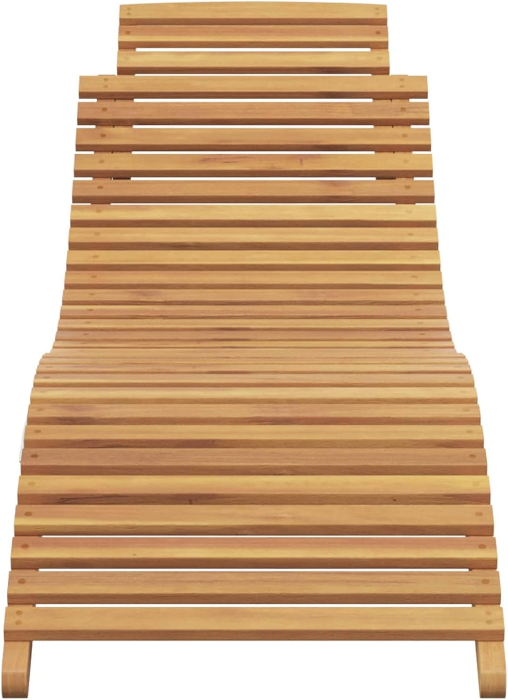 Foldable Solid‑Wood Outdoor Patio Sun Lounger