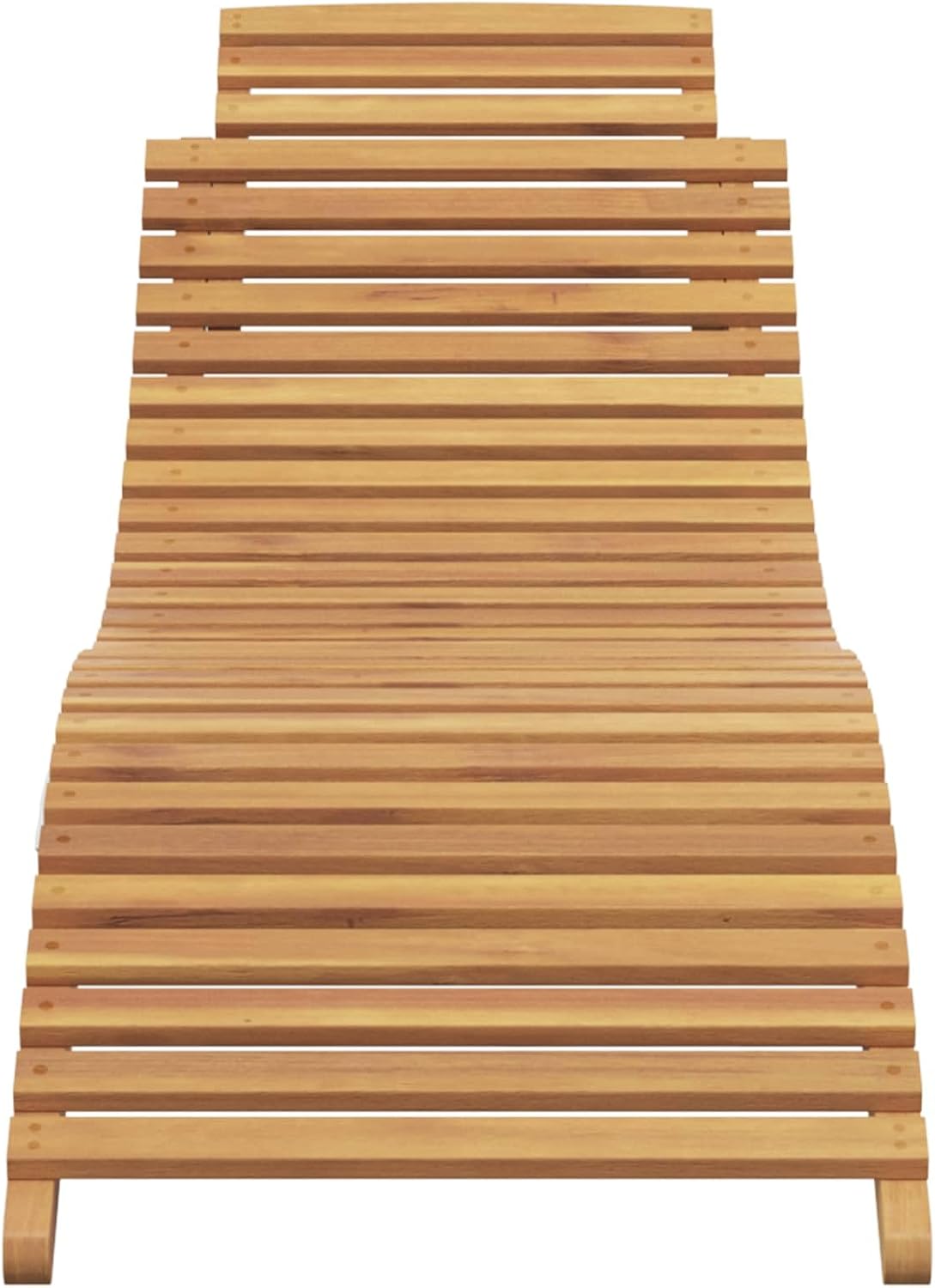 Foldable Solid‑Wood Outdoor Patio Sun Lounger