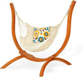 Heavy‑Duty Solid Wood Hammock Stand Only