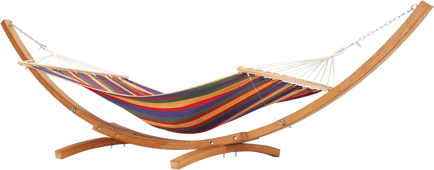 Heavy‑Duty Wooden Outdoor Hammock Stand