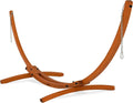 Outdoor Arc‑Shaped Wooden Hammock Stand