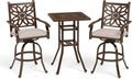 Cast‑Aluminum Outdoor Patio Bar Height Set