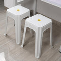 Square Stackable Plastic Classroom Stools 6‑Pack