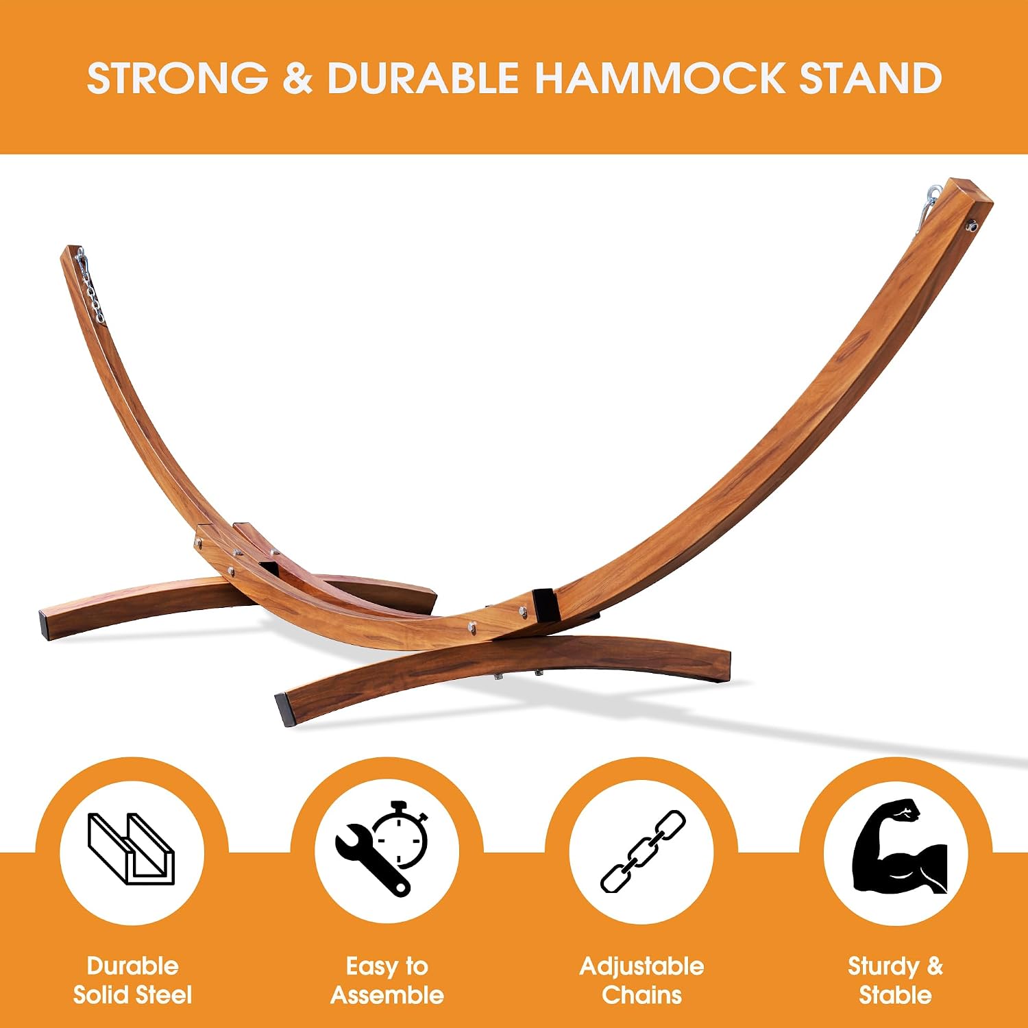 Double Quick‑Dry Hammock With Steel Stand
