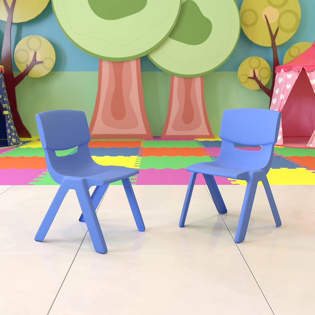 Plastic Stackable Student School Chairs 6‑Pack
