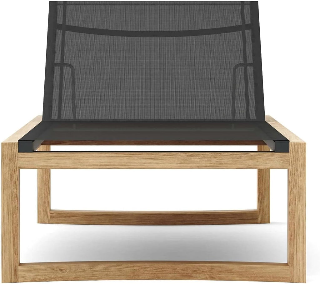 Adjustable Solid Teak Outdoor Patio Sun Lounger