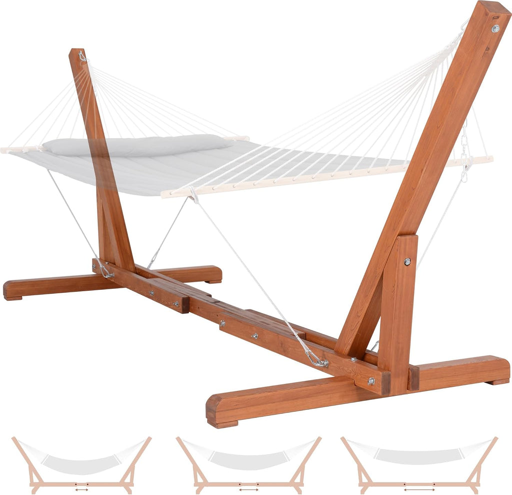 Adjustable Wooden Hammock Stand Heavy‑Duty