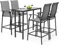 Outdoor Patio Bar Height Dining Furniture Set