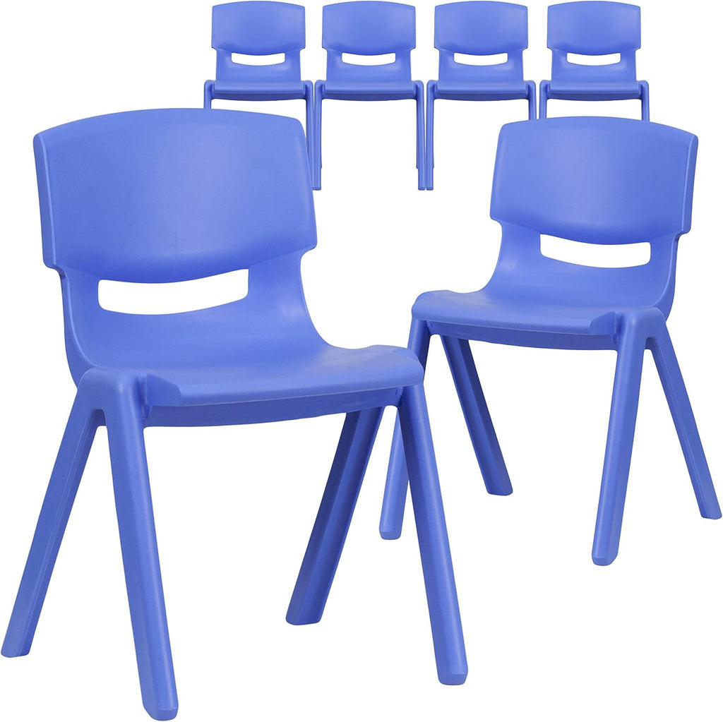 Plastic Stackable Student School Chairs 6‑Pack