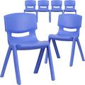 Plastic Stackable Student School Chairs 6‑Pack