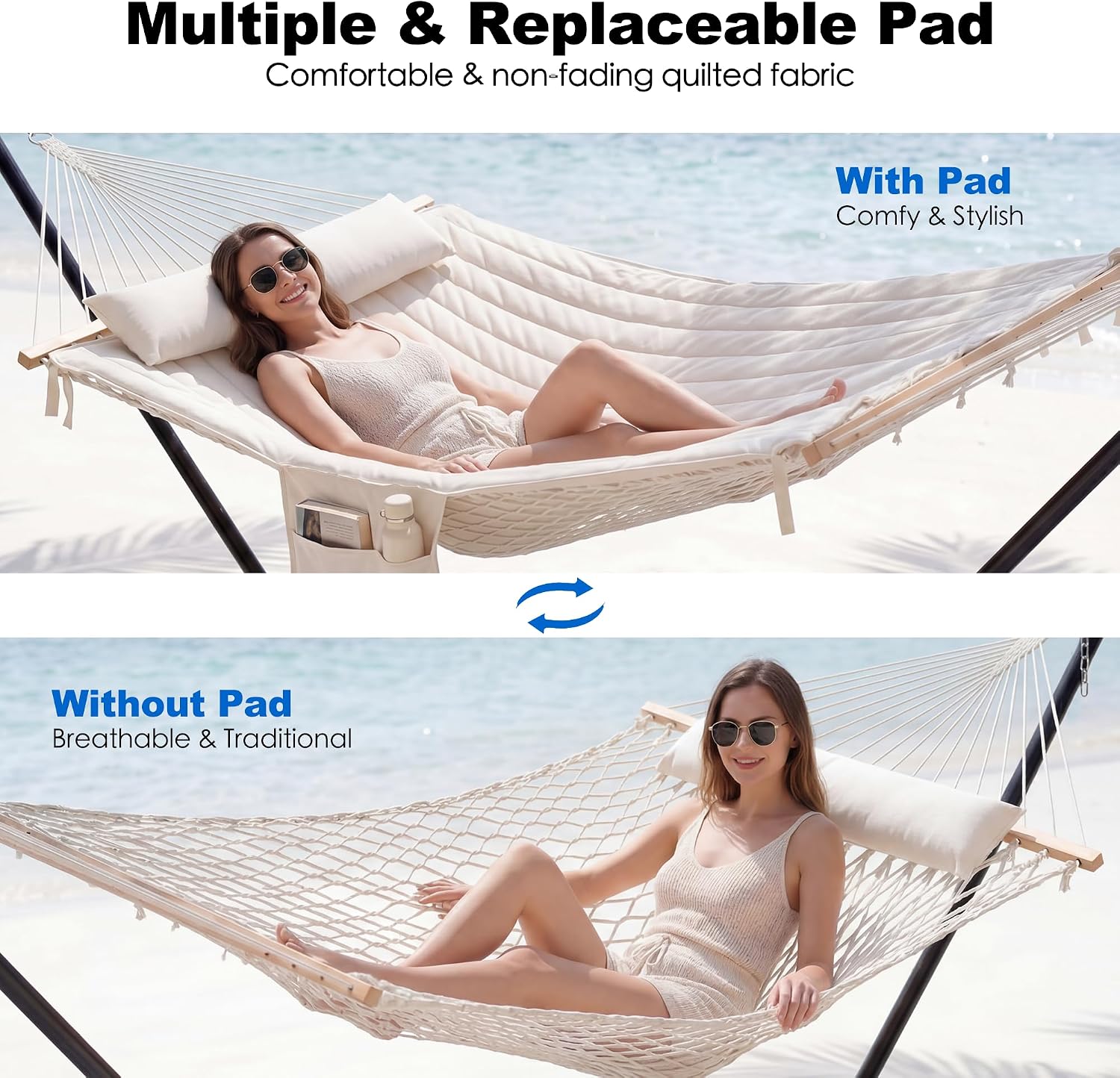Two‑Person Outdoor Hammock With Stand
