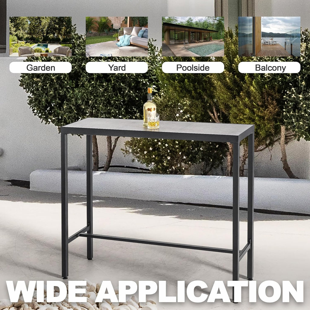 Outdoor Patio Bar Height Dining Furniture Set